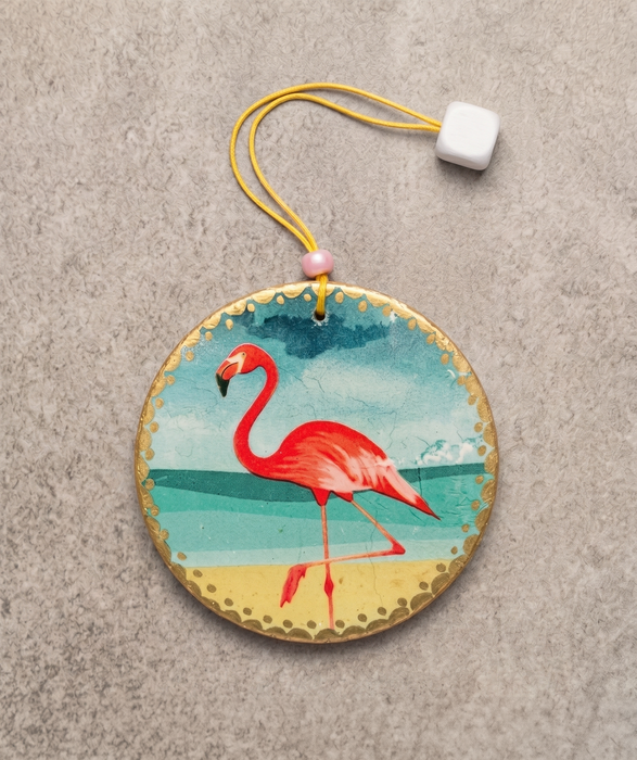 Tropical Paradise Flamingo Ornament