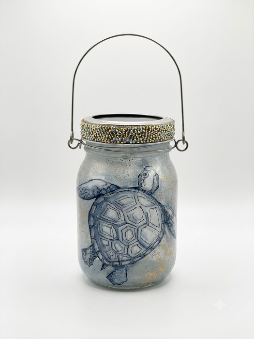 Sea Turtle Mason Jar Lantern